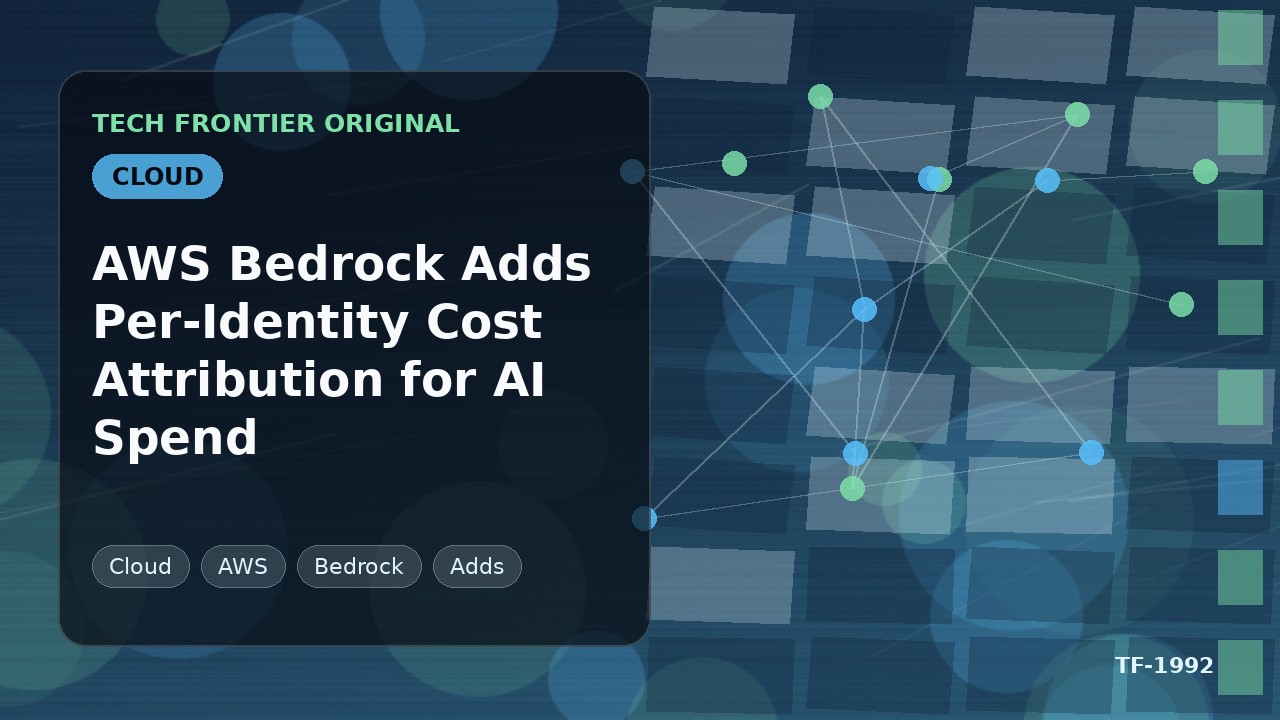 AWS Bedrock、AI支出における個別ID別コスト配分機能を追加