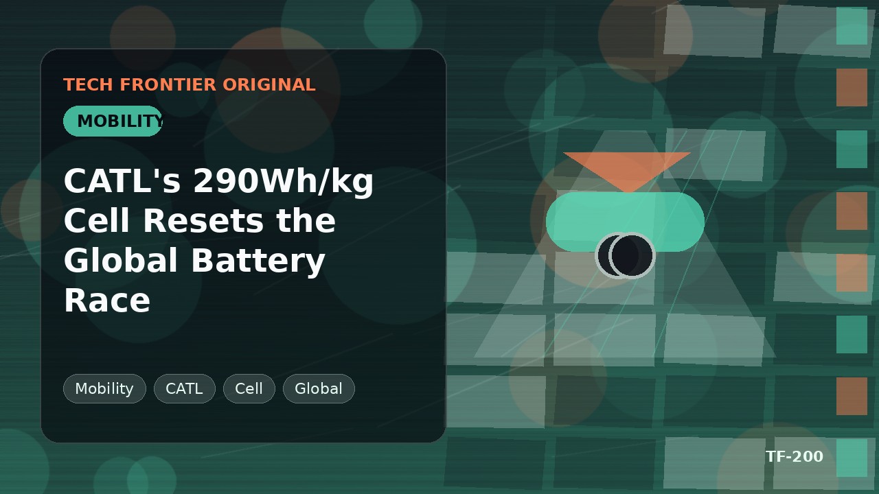 CATLの290Wh/kgセルが世界の電池競争をリセットする
