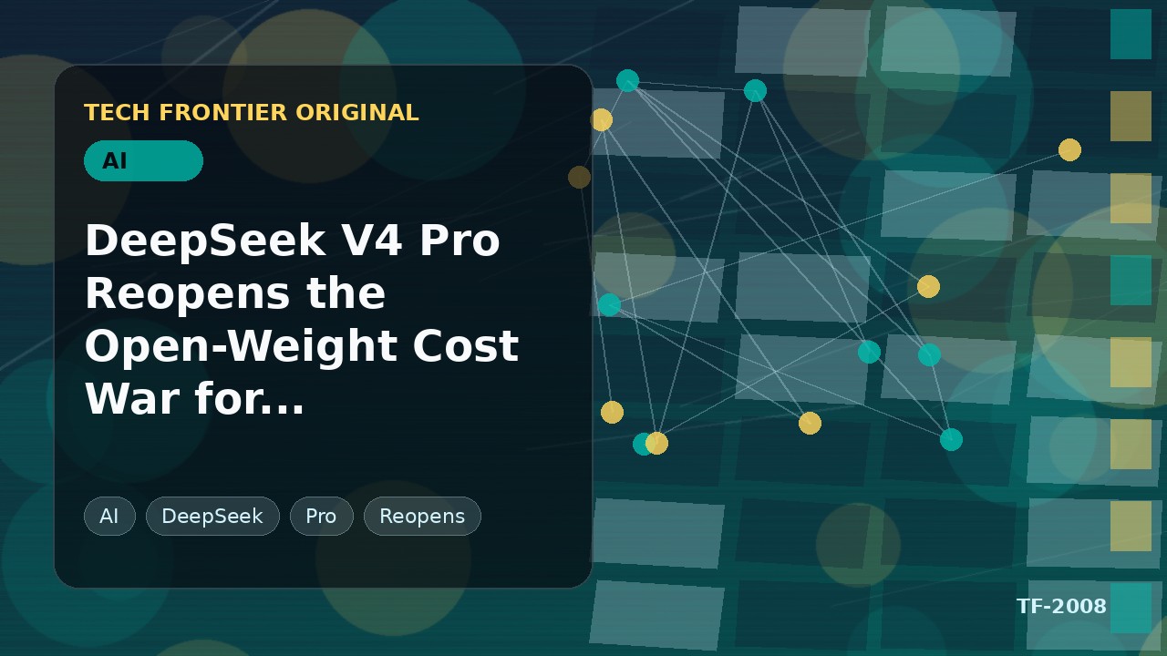 DeepSeek V4 Proがエンタープライズ向けオープンウェイトのコスト競争を再燃させる