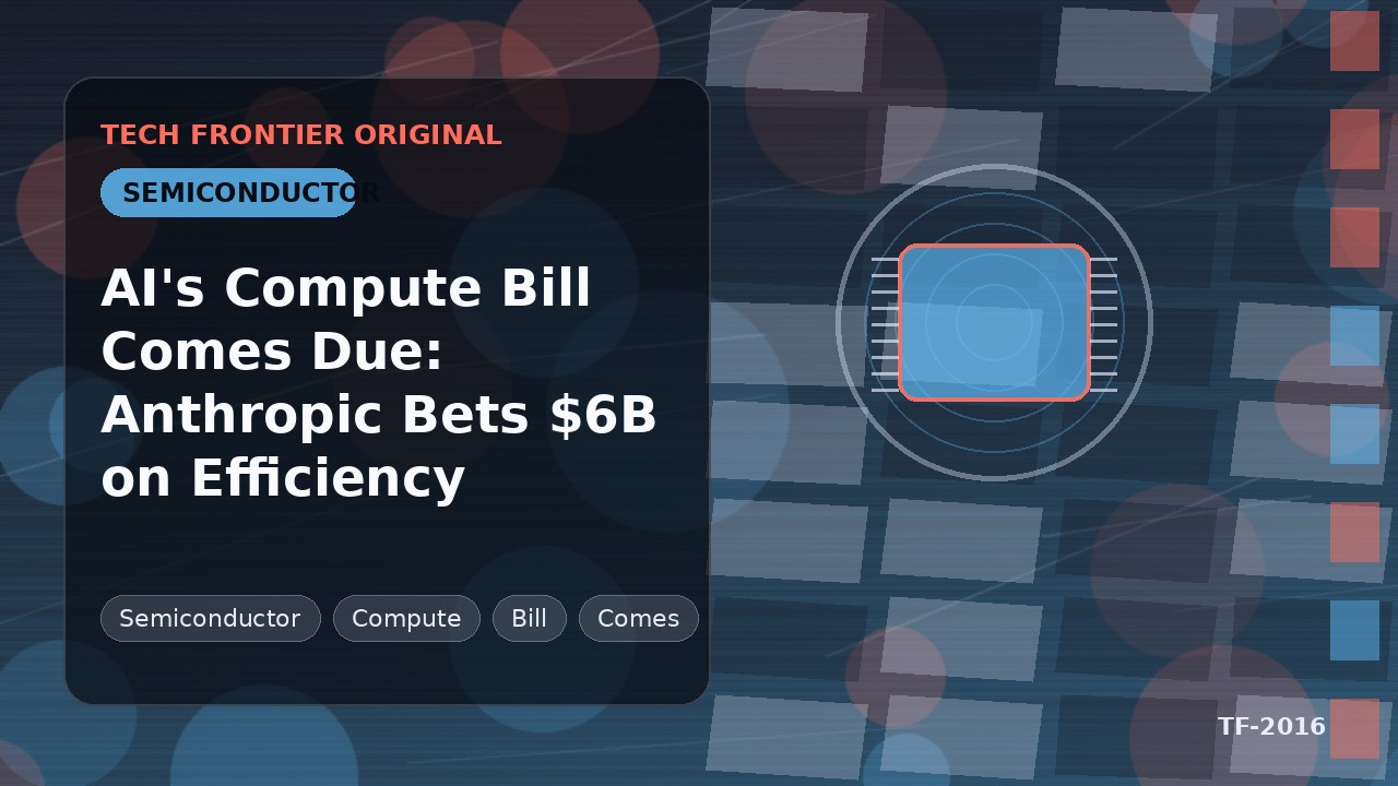 AIのコンピュート費用が現実化:Anthropicが効率化に60億ドルを賭ける