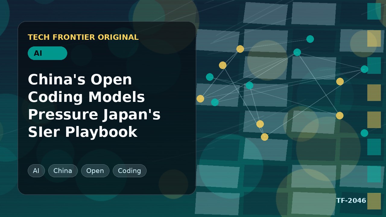 China's Open Coding Models Pressure Japan's SIer Playbook