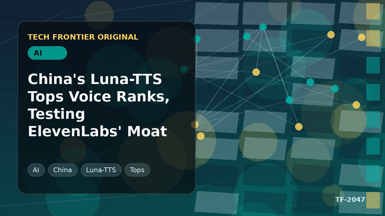 China's Luna-TTS Tops Voice Ranks, Testing ElevenLabs' Moat