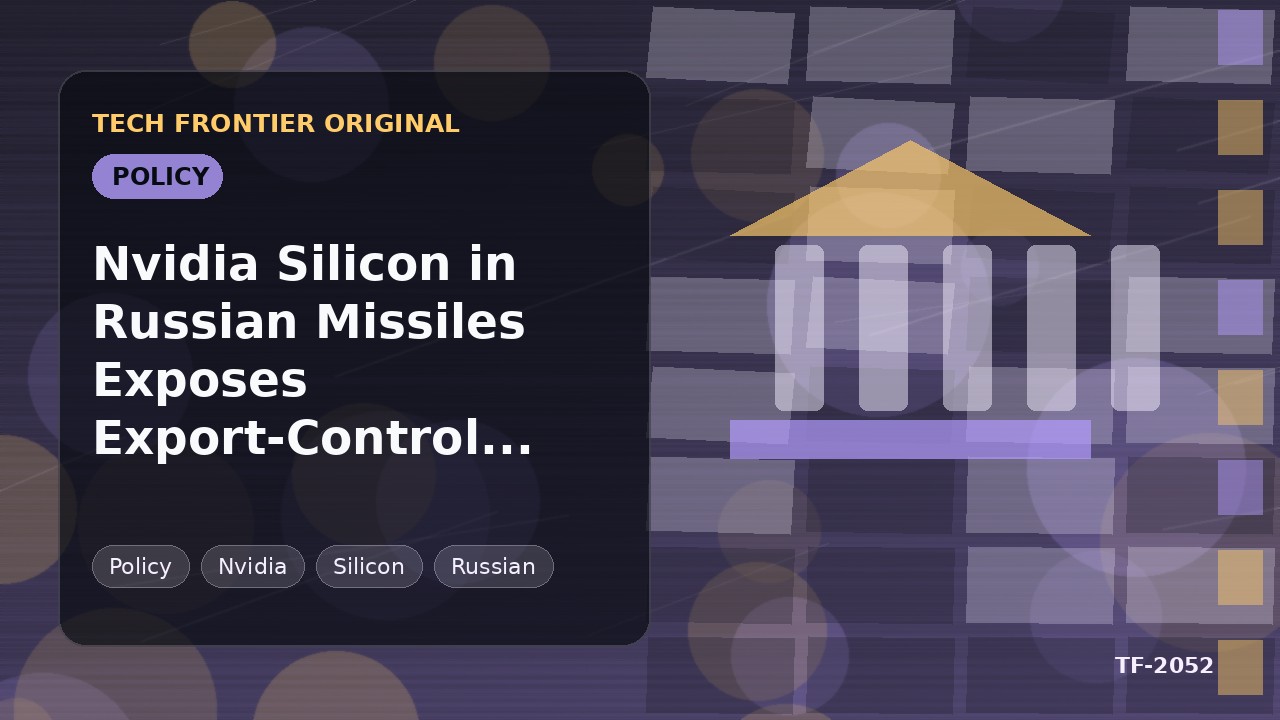 Nvidia Silicon in Russian Missiles Exposes Export-Control Gaps