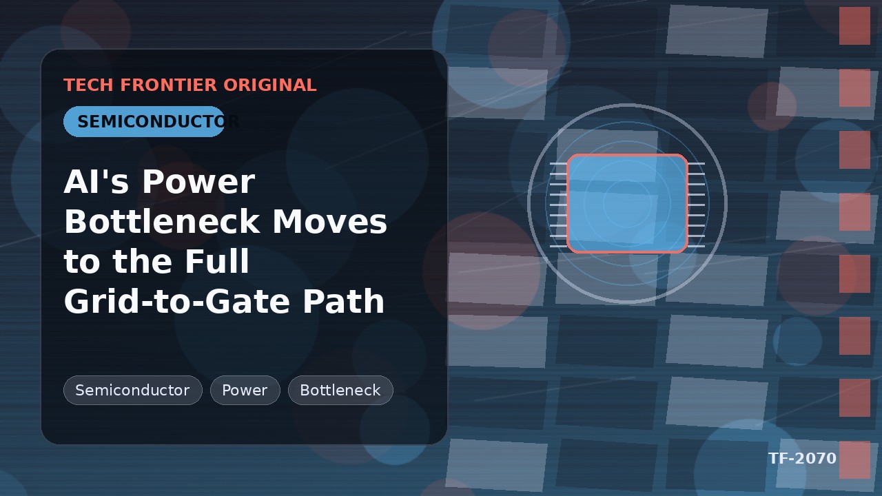 AI's Power Bottleneck Moves to the Full Grid-to-Gate Path