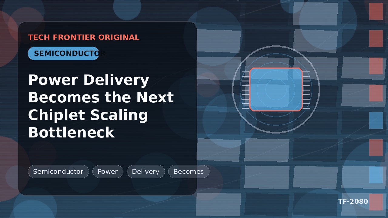 Power Delivery Becomes the Next Chiplet Scaling Bottleneck