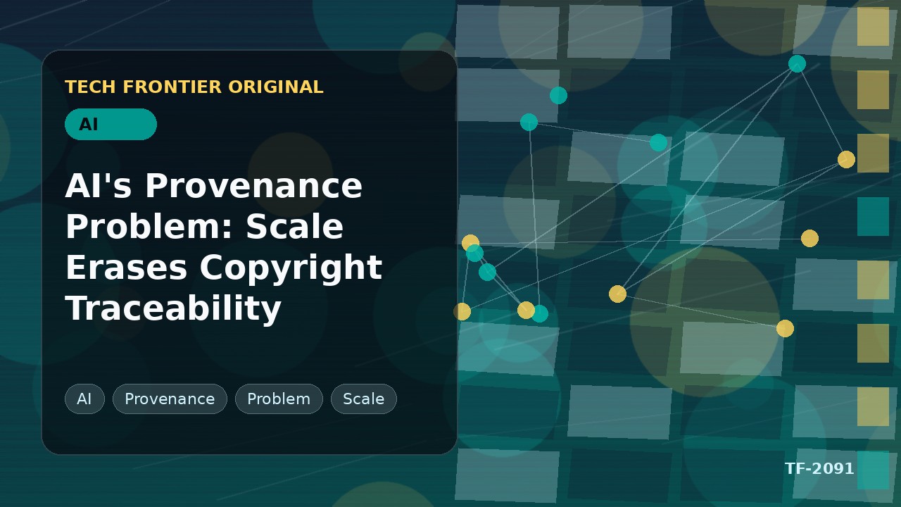 AI's Provenance Problem: Scale Erases Copyright Traceability