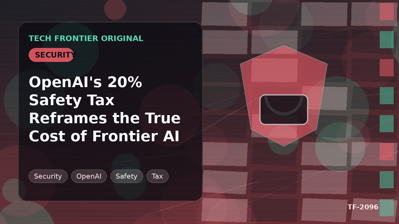 OpenAI's 20% Safety Tax Reframes the True Cost of Frontier AI