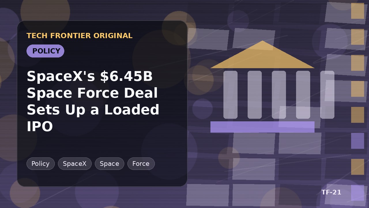 SpaceXの64.5億ドルSpace Force契約が濃密なIPOを準備する