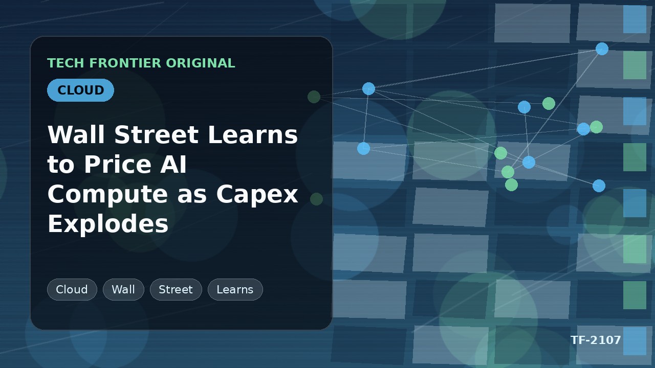 Wall Street Learns to Price AI Compute as Capex Explodes