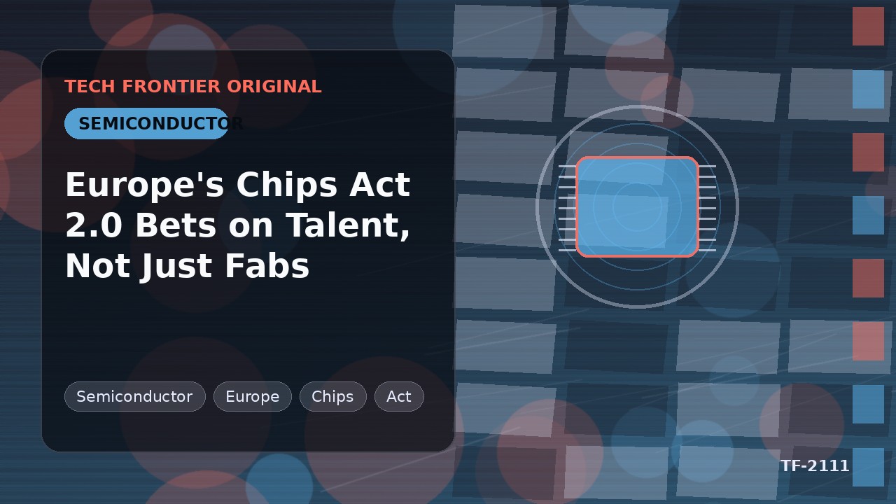 Europe's Chips Act 2.0 Bets on Talent, Not Just Fabs