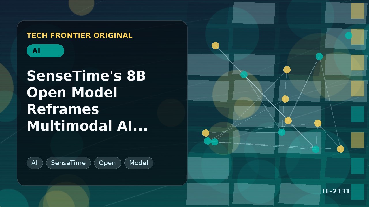 SenseTime's 8B Open Model Reframes Multimodal AI Economics