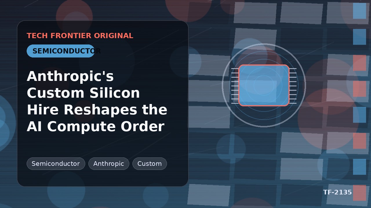 Anthropic's Custom Silicon Hire Reshapes the AI Compute Order
