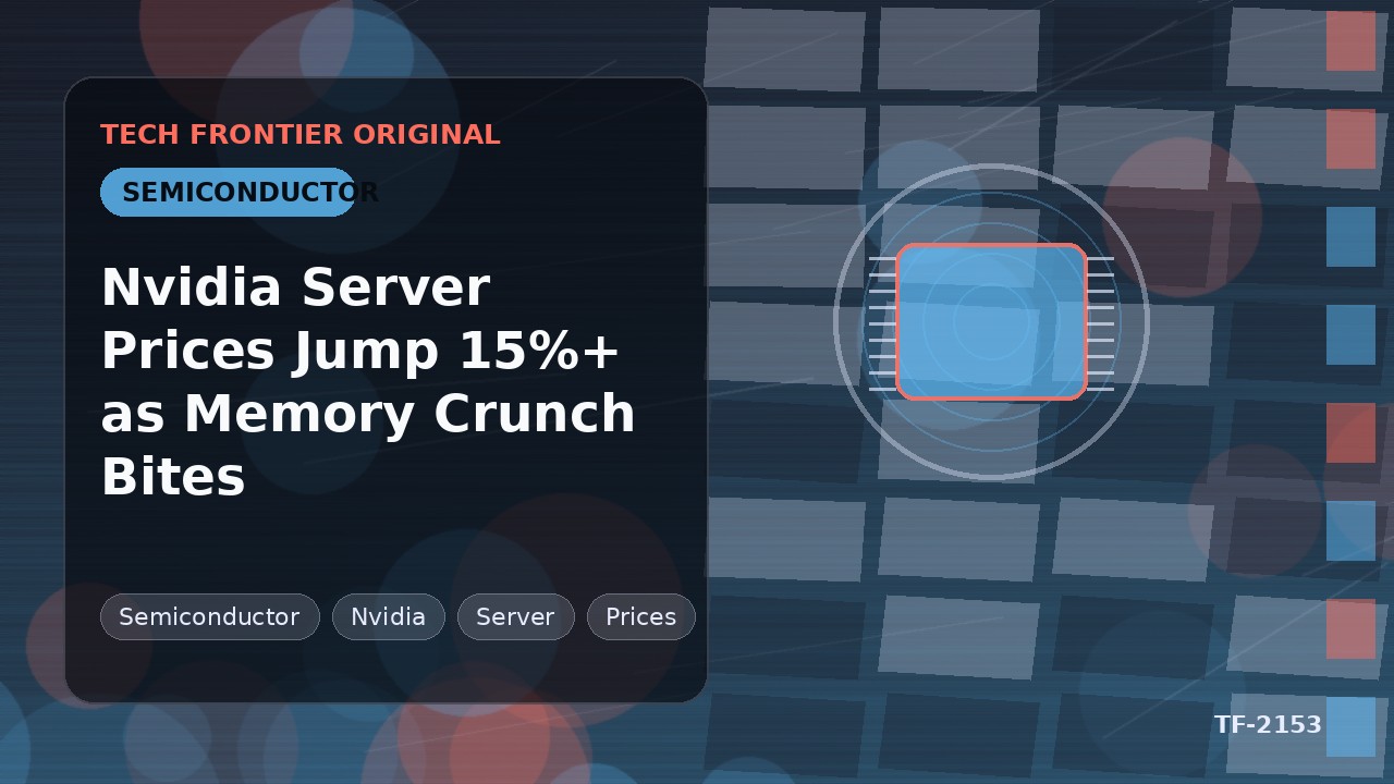 Nvidia Server Prices Jump 15%+ as Memory Crunch Bites