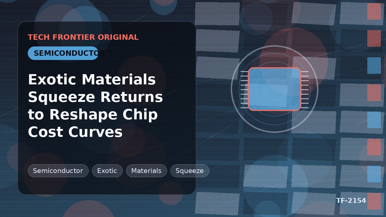Exotic Materials Squeeze Returns to Reshape Chip Cost Curves