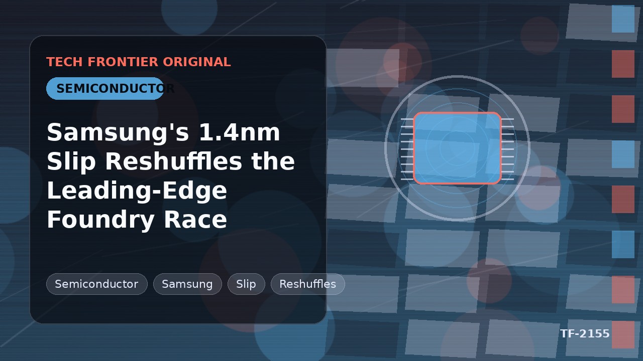 Samsung's 1.4nm Slip Reshuffles the Leading-Edge Foundry Race