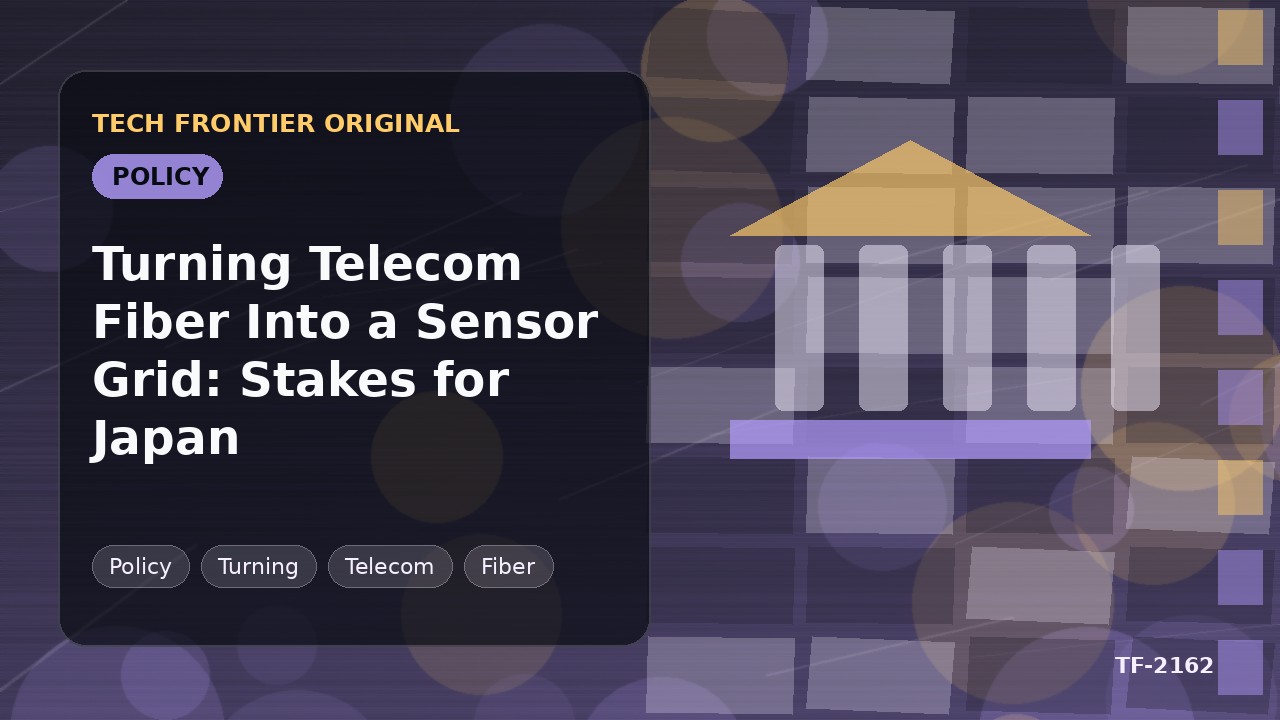 Turning Telecom Fiber Into a Sensor Grid: Stakes for Japan