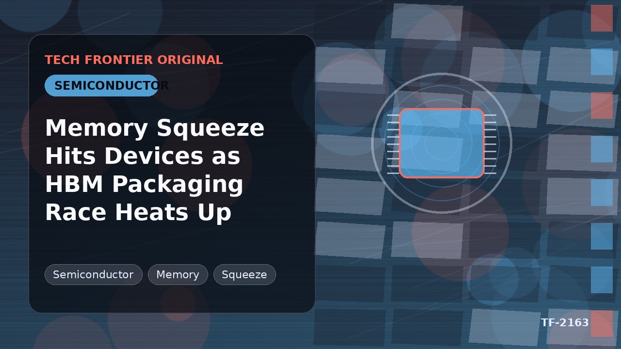 Memory Squeeze Hits Devices as HBM Packaging Race Heats Up