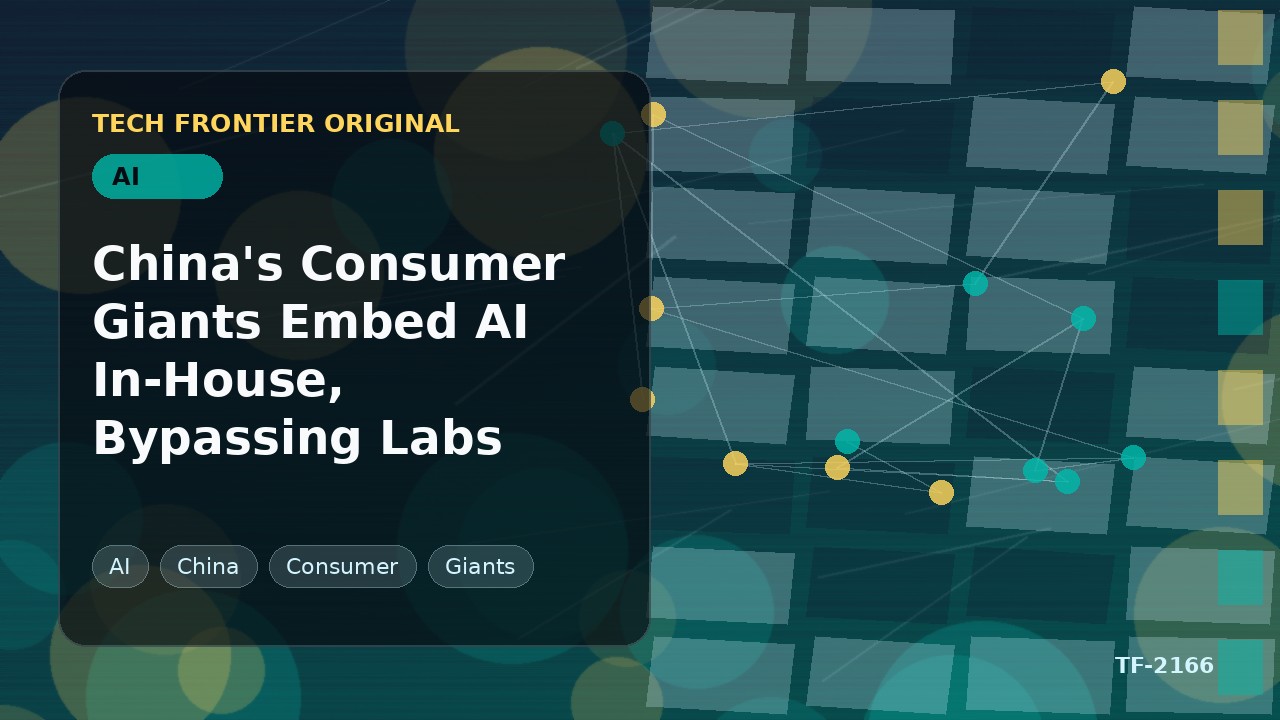 China's Consumer Giants Embed AI In-House, Bypassing Labs