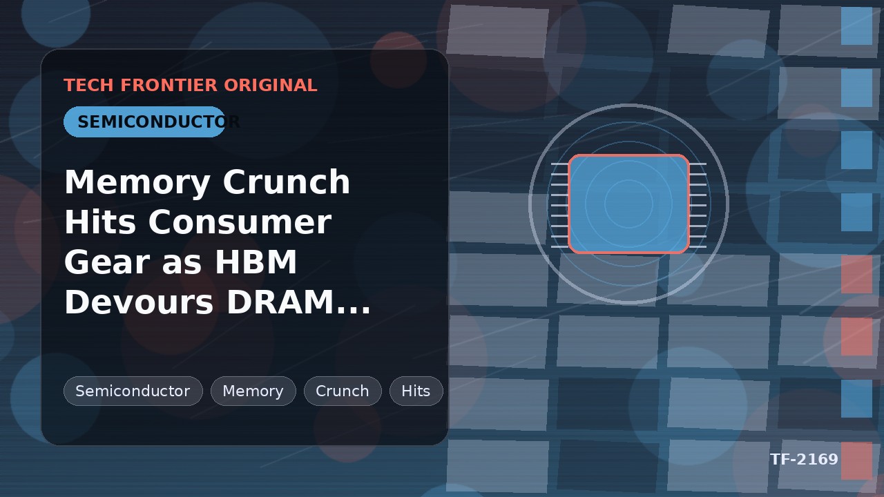 Memory Crunch Hits Consumer Gear as HBM Devours DRAM Capacity
