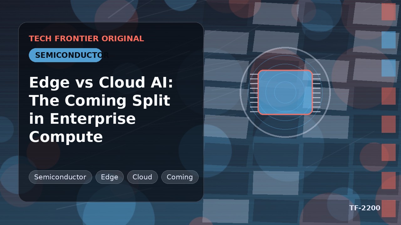 Edge vs Cloud AI: The Coming Split in Enterprise Compute