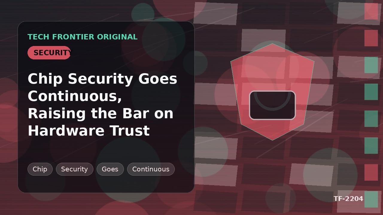Chip Security Goes Continuous, Raising the Bar on Hardware Trust