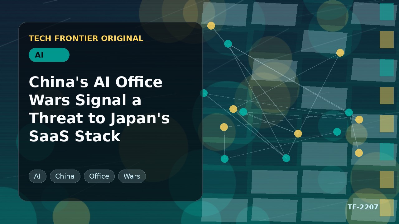 China's AI Office Wars Signal a Threat to Japan's SaaS Stack