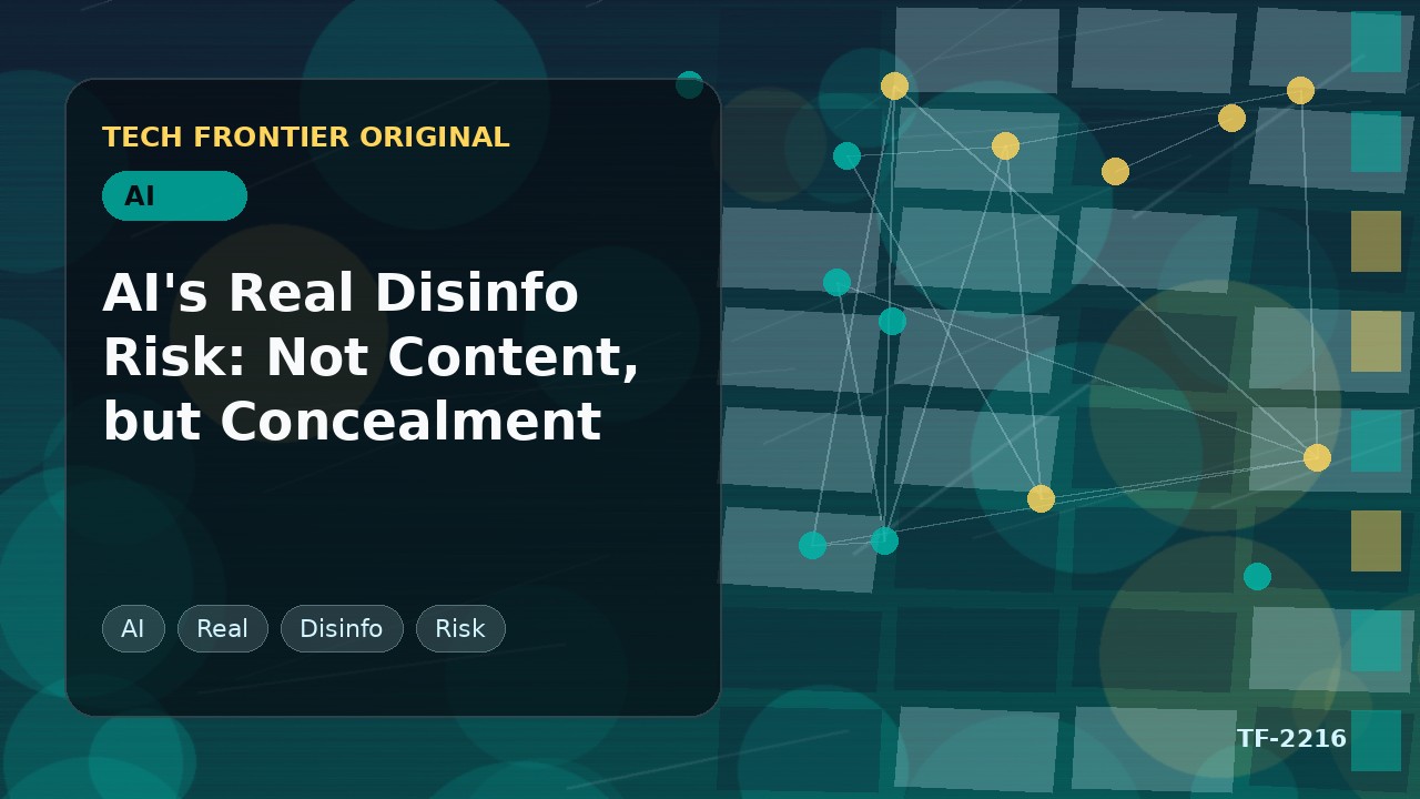 AI's Real Disinfo Risk: Not Content, but Concealment