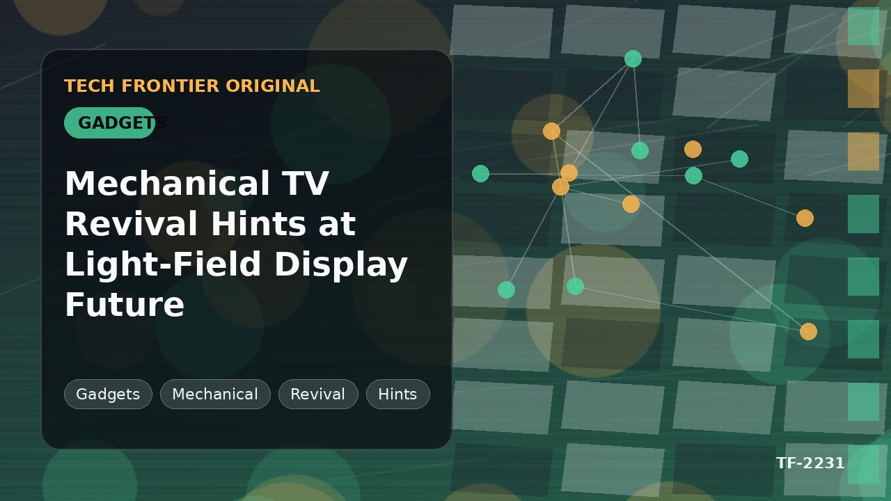 Mechanical TV Revival Hints at Light-Field Display Future
