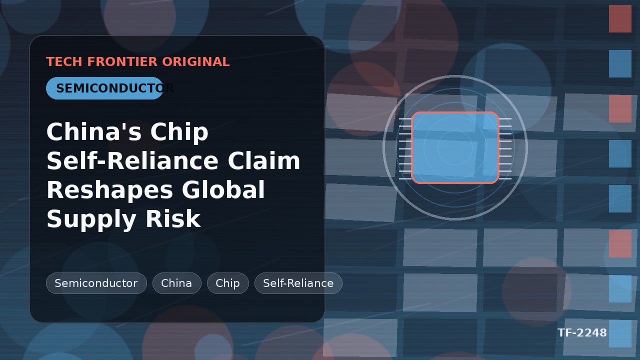 China's Chip Self-Reliance Claim Reshapes Global Supply Risk