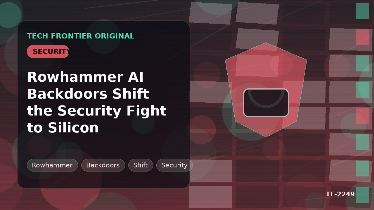 Rowhammer AI Backdoors Shift the Security Fight to Silicon