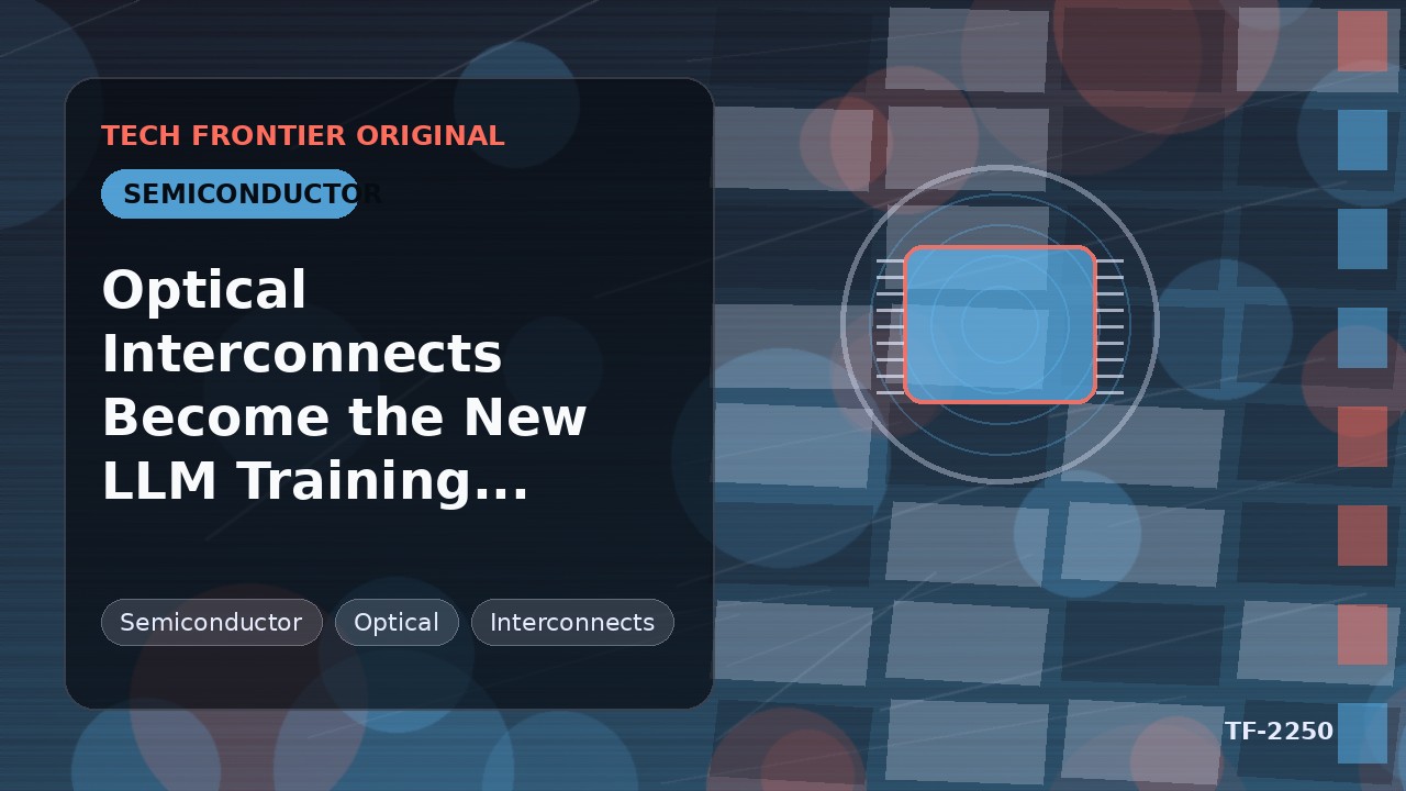 Optical Interconnects Become the New LLM Training Bottleneck