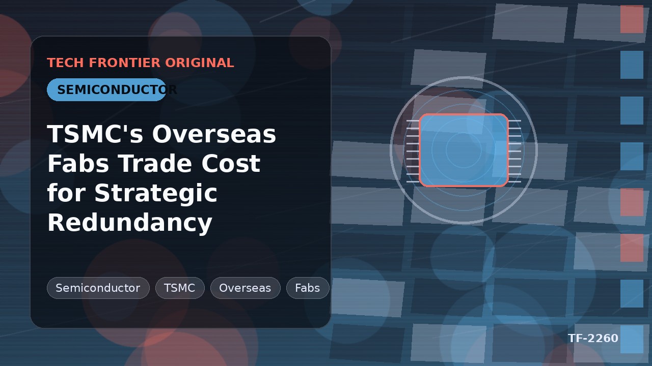 TSMC's Overseas Fabs Trade Cost for Strategic Redundancy