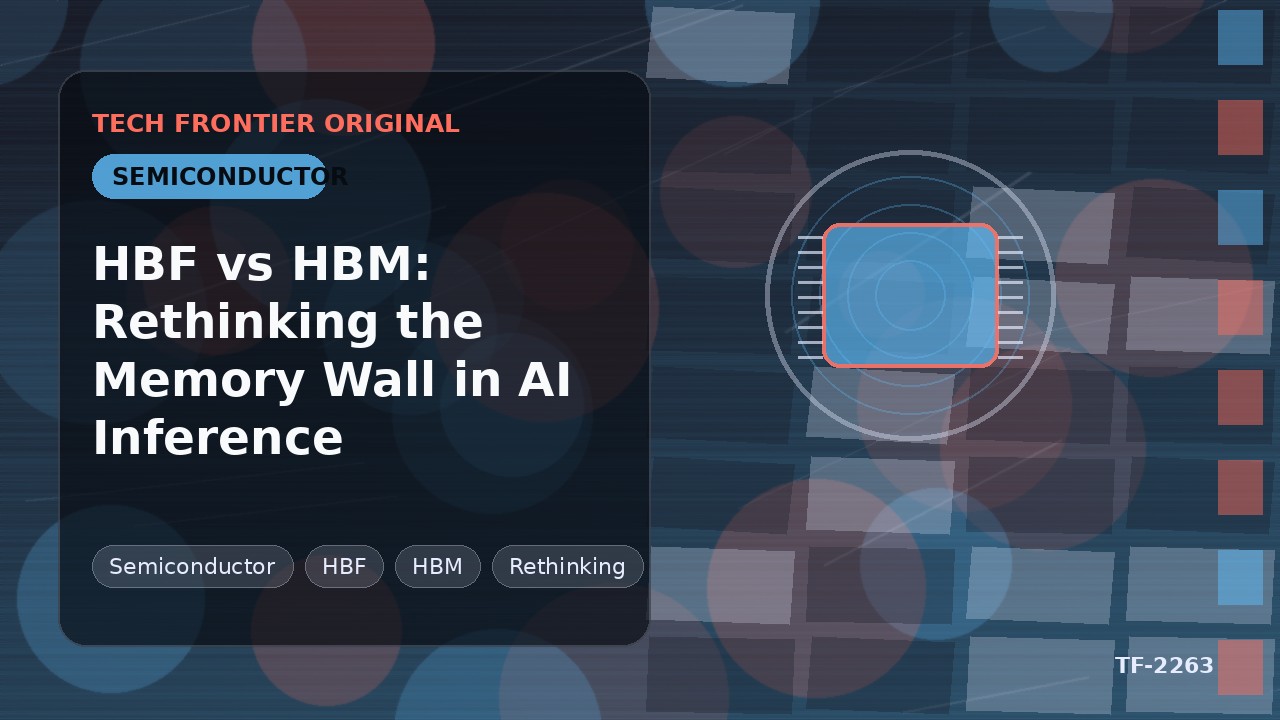 HBF vs HBM: Rethinking the Memory Wall in AI Inference