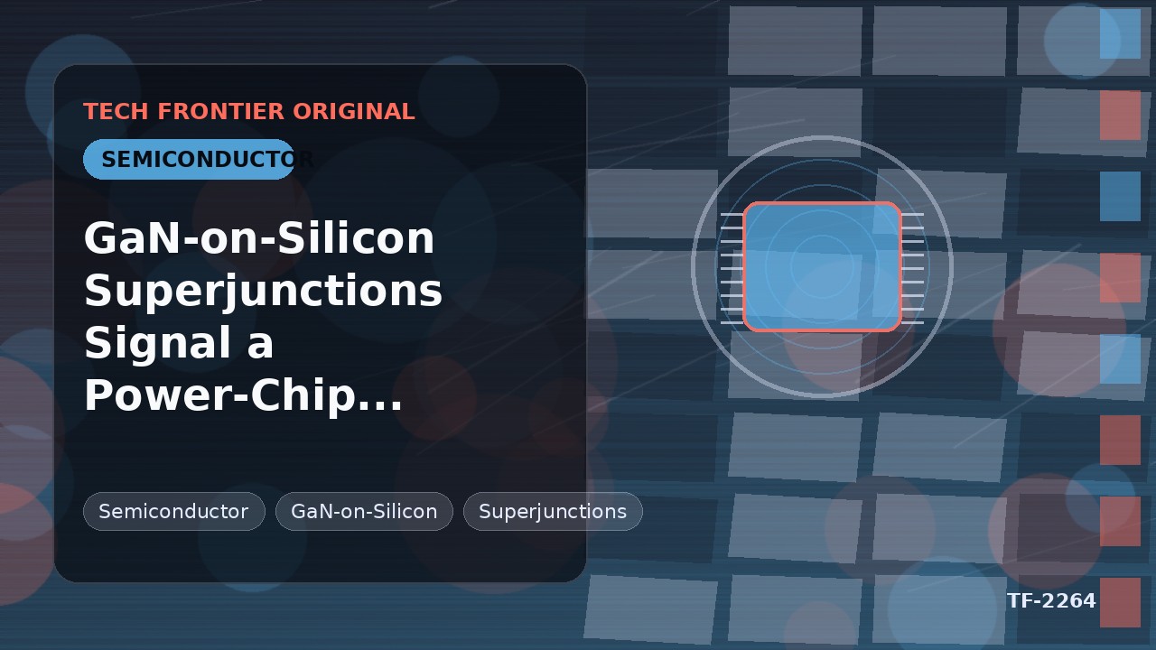GaN-on-Silicon Superjunctions Signal a Power-Chip Shakeup