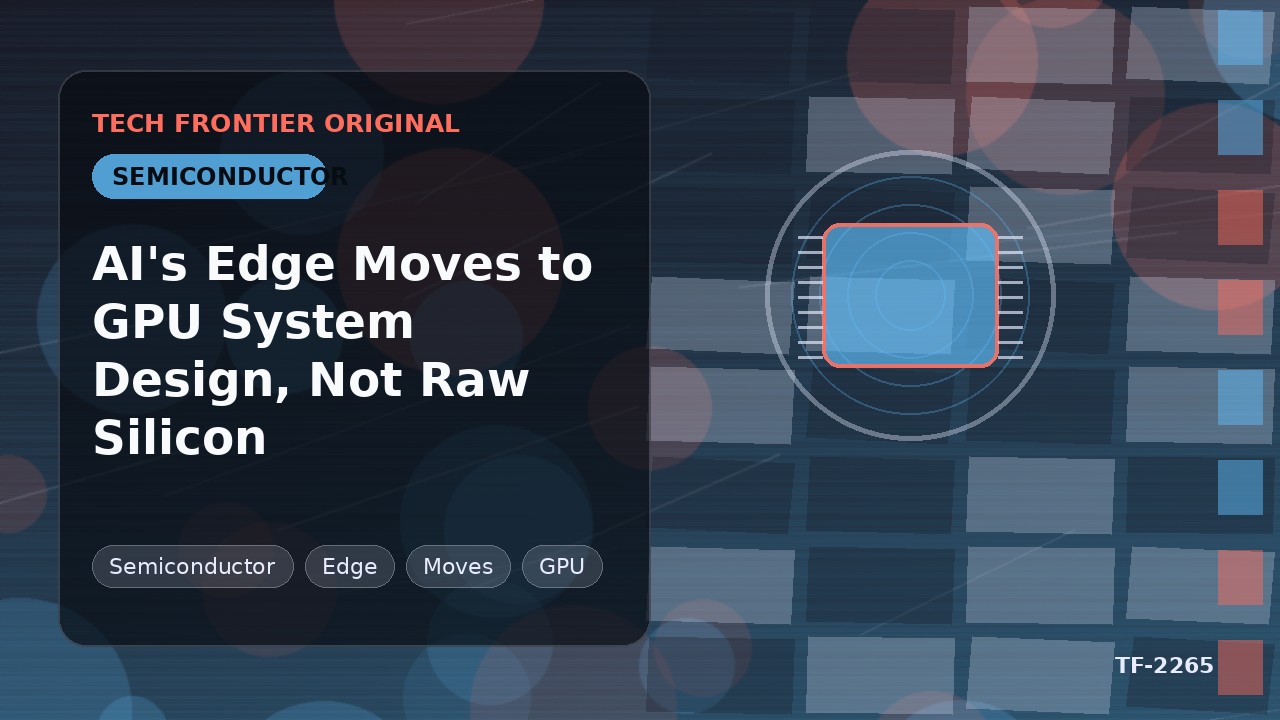 AI's Edge Moves to GPU System Design, Not Raw Silicon