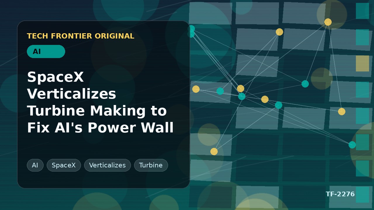 SpaceX Verticalizes Turbine Making to Fix AI's Power Wall