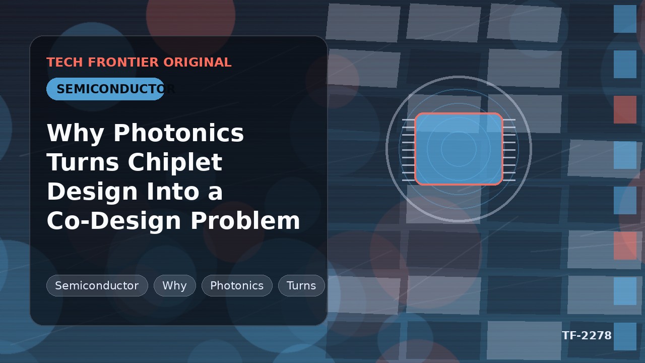 Why Photonics Turns Chiplet Design Into a Co-Design Problem
