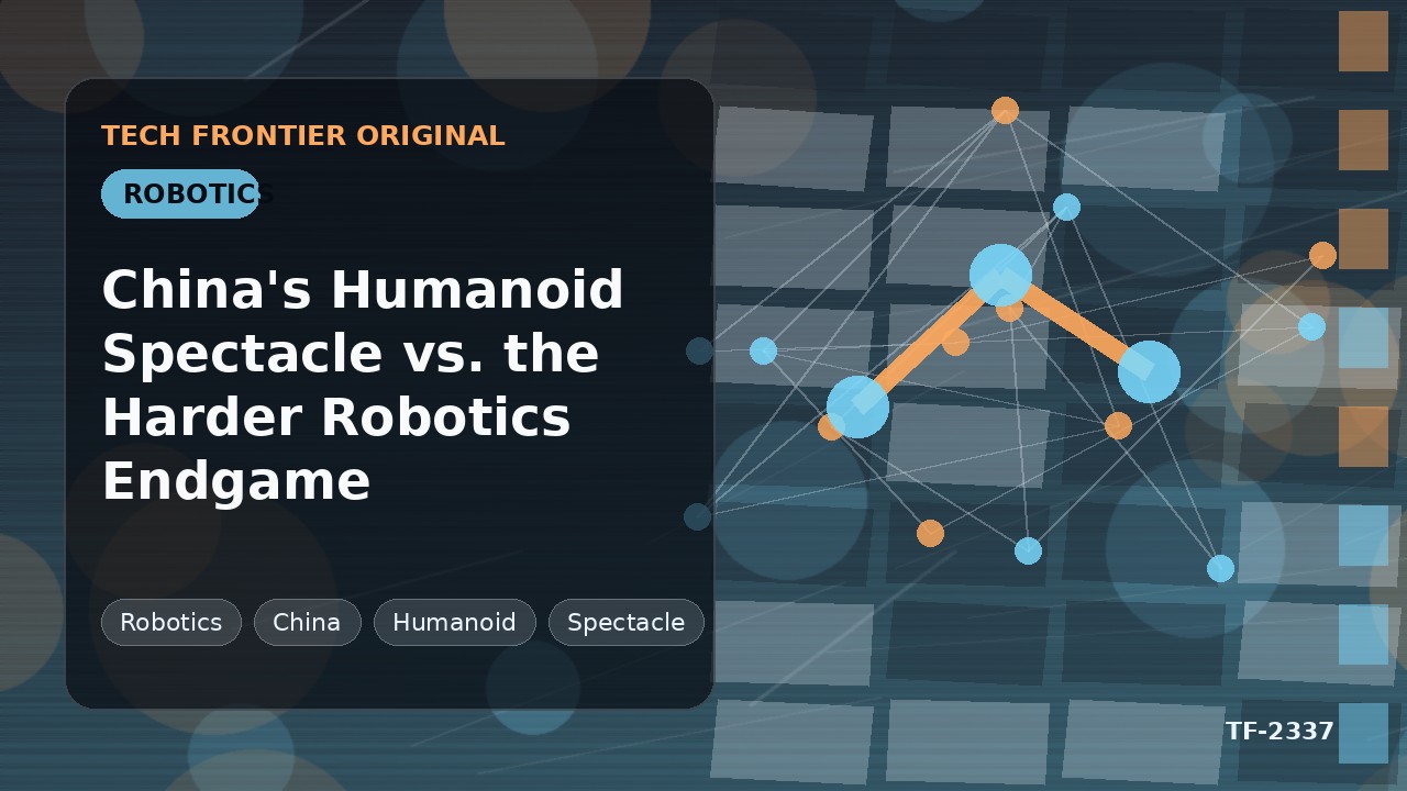 China's Humanoid Spectacle vs. the Harder Robotics Endgame