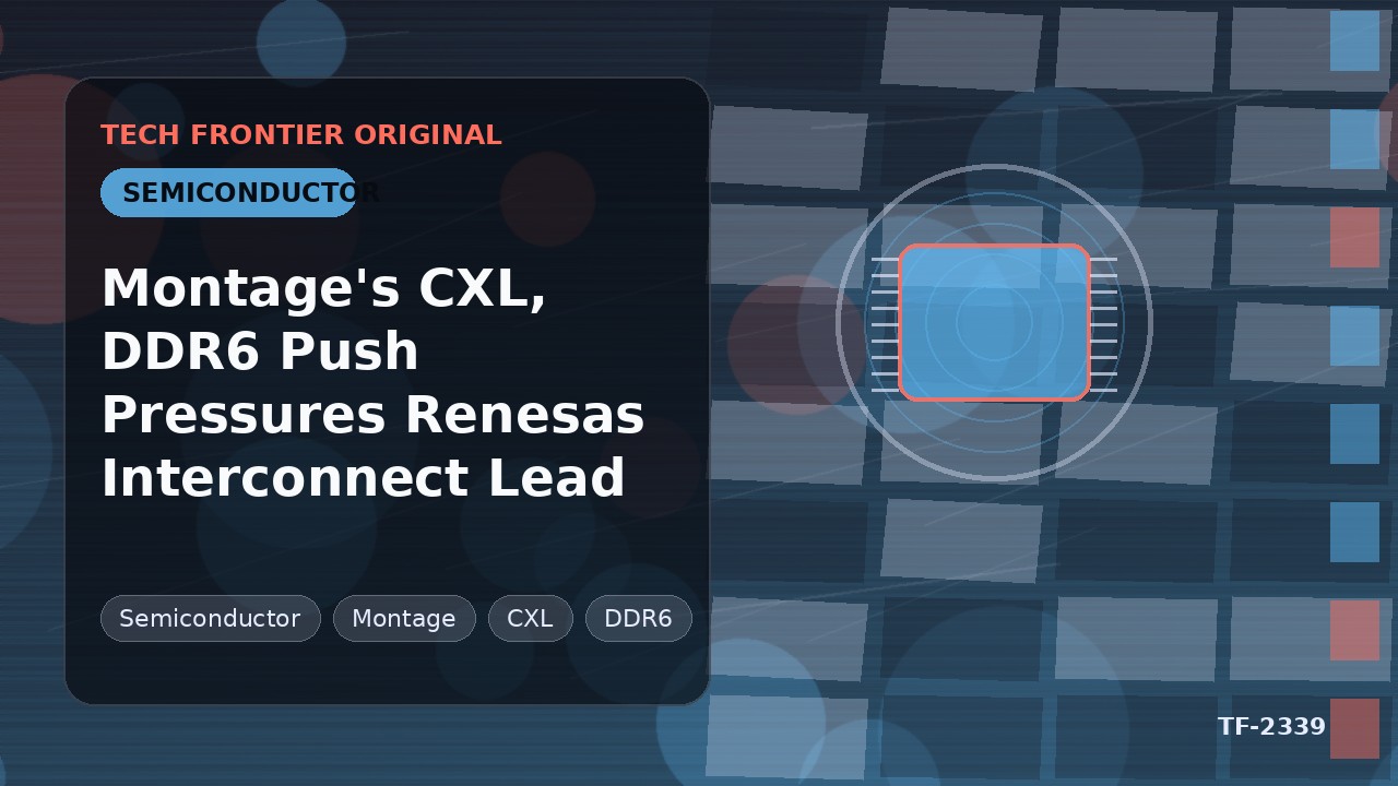 Montage's CXL, DDR6 Push Pressures Renesas Interconnect Lead