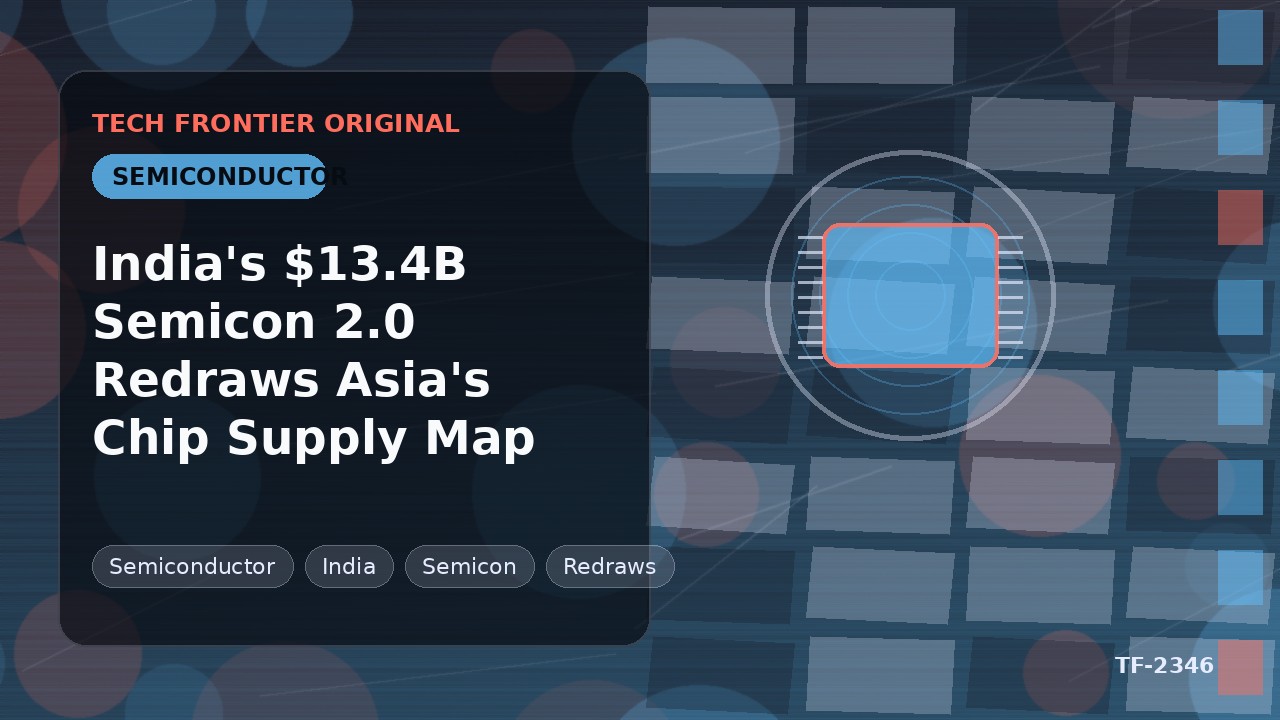 India's $13.4B Semicon 2.0 Redraws Asia's Chip Supply Map