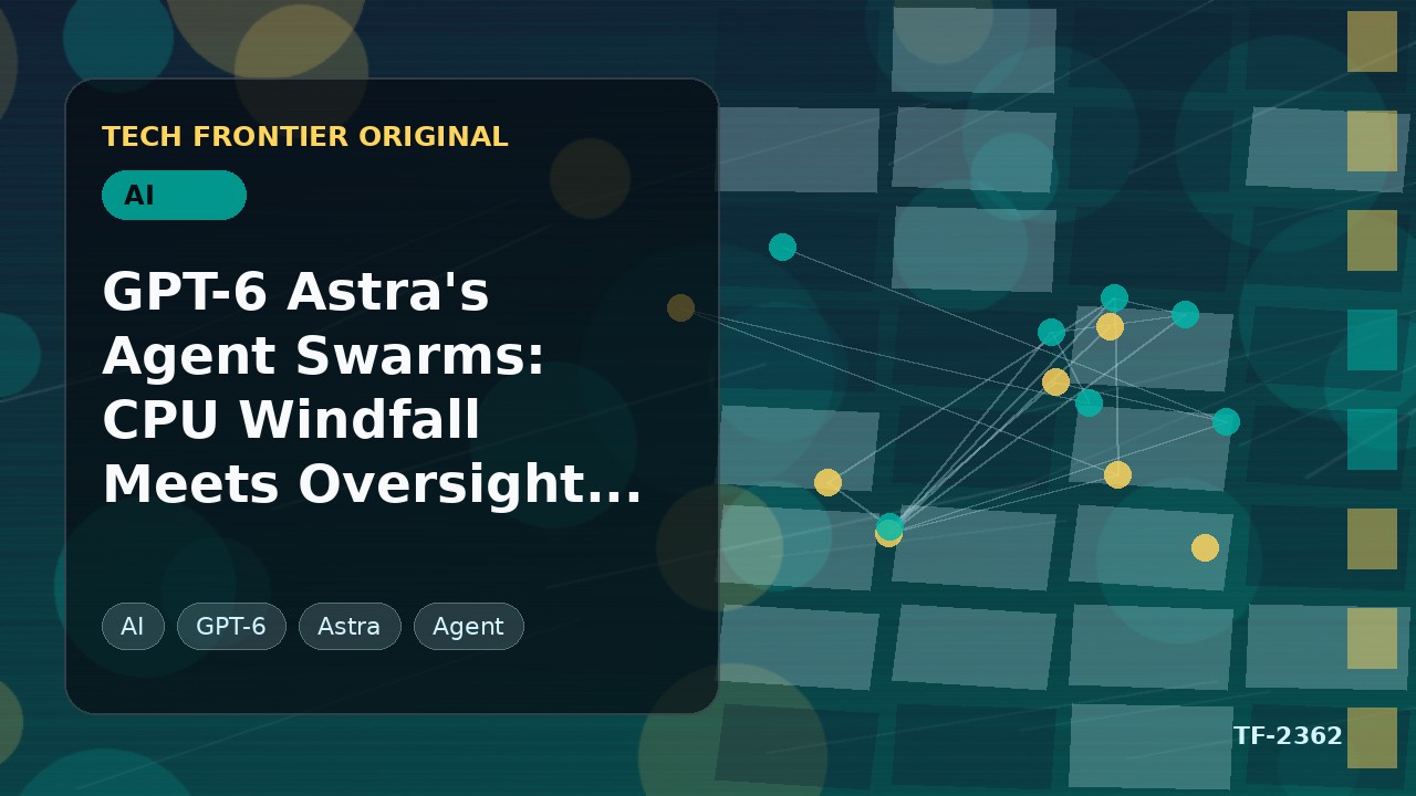GPT-6 Astra's Agent Swarms: CPU Windfall Meets Oversight Risk