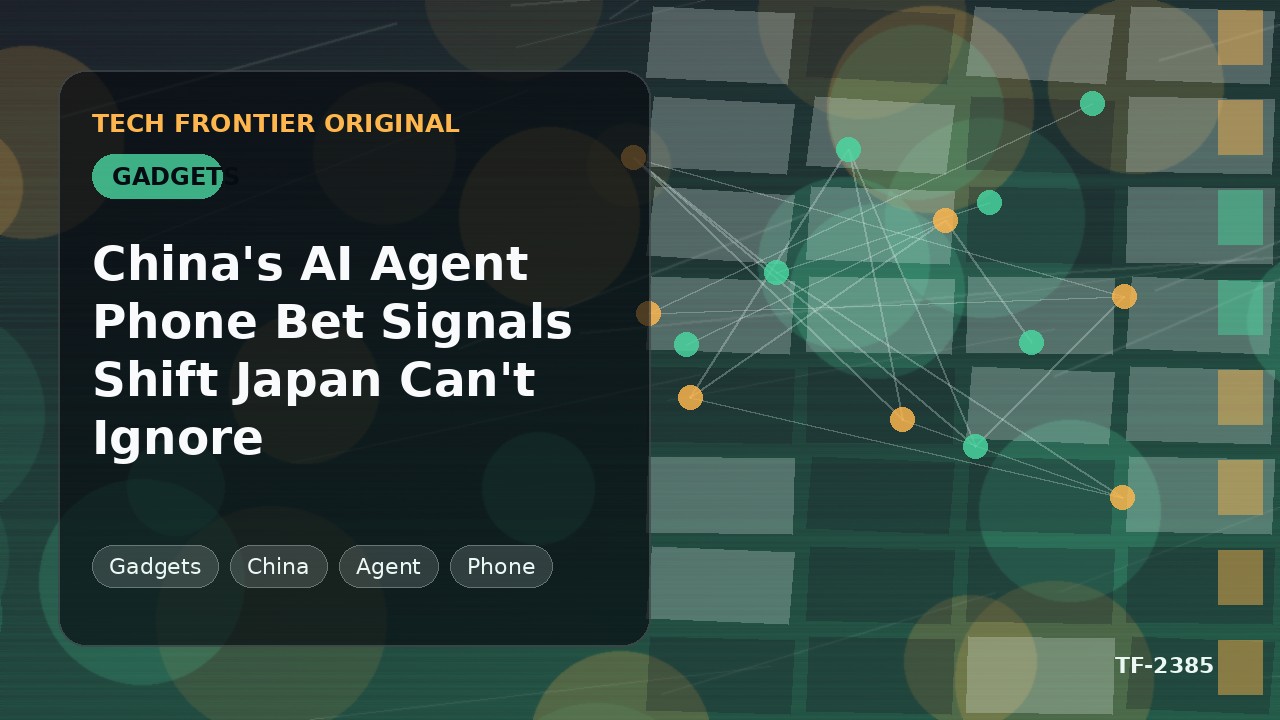 China's AI Agent Phone Bet Signals Shift Japan Can't Ignore