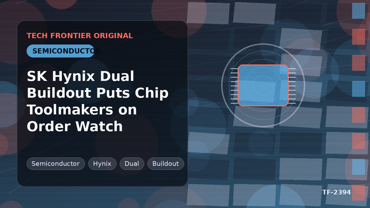 SK Hynix Dual Buildout Puts Chip Toolmakers on Order Watch