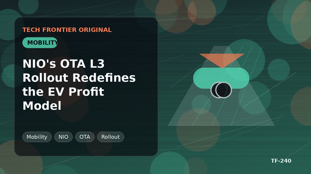 NIOのOTA L3展開がEVの利益モデルを再定義する