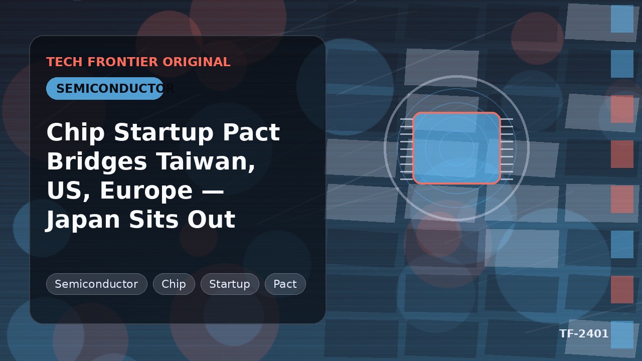Chip Startup Pact Bridges Taiwan, US, Europe — Japan Sits Out