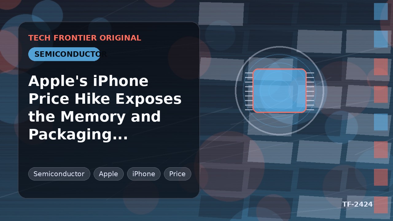 Apple's iPhone Price Hike Exposes the Memory and Packaging Squeeze