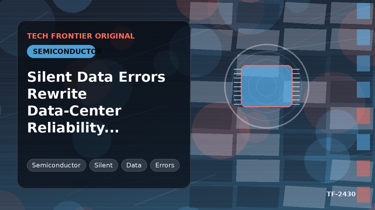 Silent Data Errors Rewrite Data-Center Reliability Playbooks