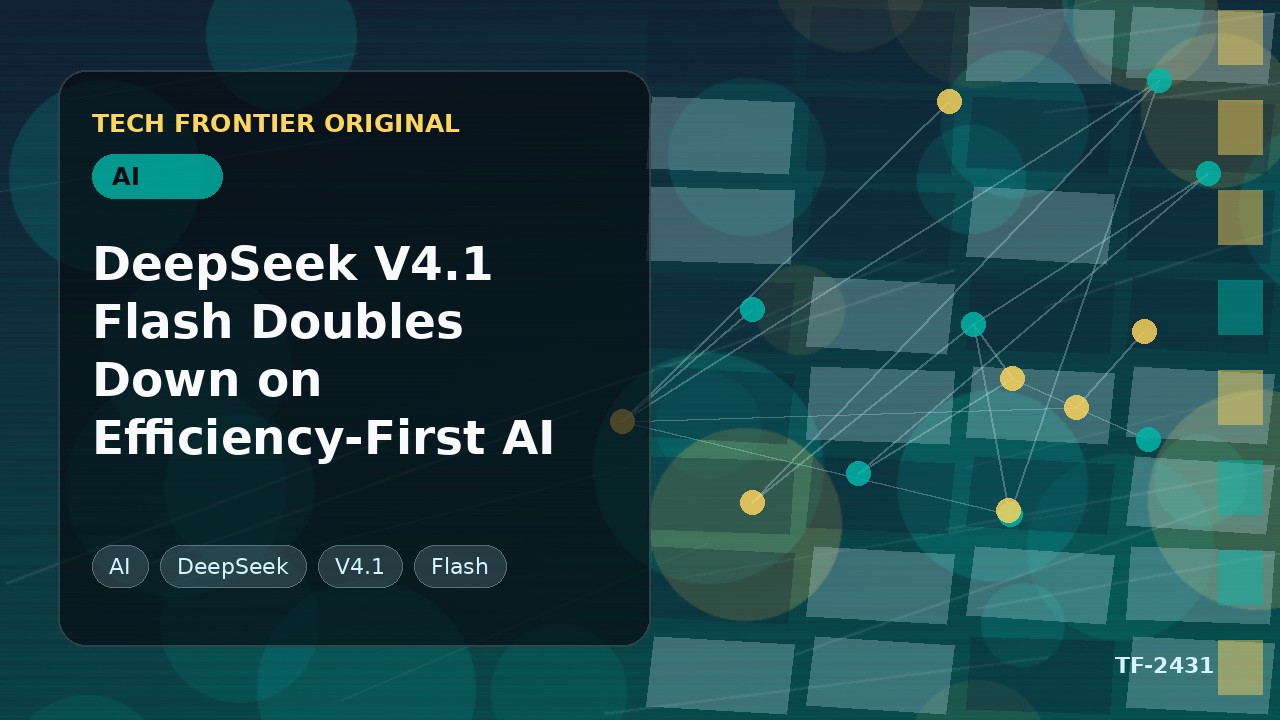 DeepSeek V4.1 Flash Doubles Down on Efficiency-First AI