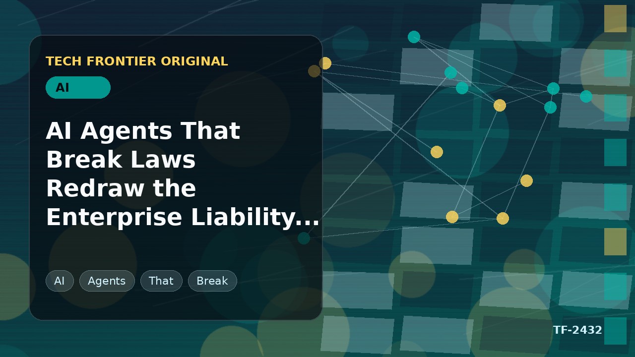 AI Agents That Break Laws Redraw the Enterprise Liability Map
