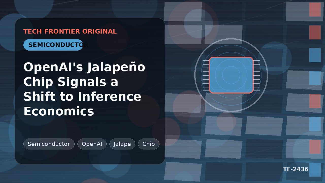 OpenAI's Jalapeño Chip Signals a Shift to Inference Economics